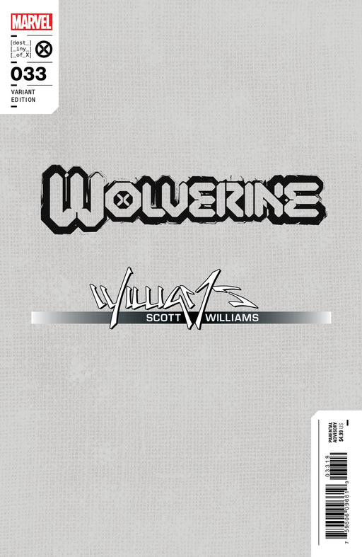 Wolverine #33 Virgin B&W Scott Williams Exclusive SDCC Limited Icon Var [INST] - for just $60! 