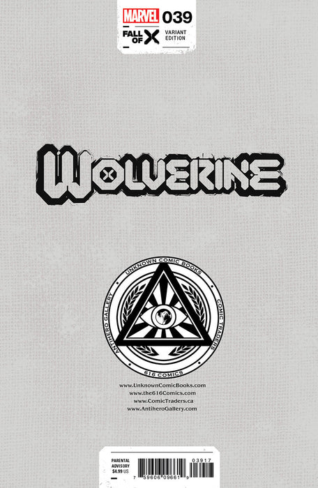 Wolverine #39 [Fall] Unknown Comics Stephen Segovia Exclusive Virgin Var (11/22/2023) - for just $20! 