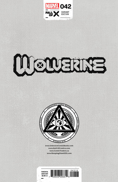 [Signed by Tyler Kirkham] WOLVERINE #42 UNKNOWN COMICS TYLER KIRKHAM EXCLUSIVE VAR [IN STOCK] - for just $25! 