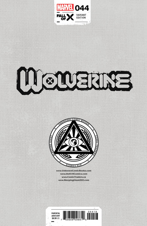 Wolverine 44 Unknown Comics Stephen Segovia Exclusive Var (02/28/2024) - for just $10! 