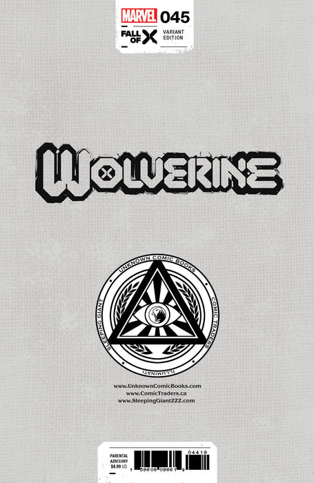 [Signed by Kaare Andrews] WOLVERINE 45 UNKNOWN COMICS KAARE ANDREWS EXCLUSIVE VIRGIN VAR [IN STOCK] - for just $40! 