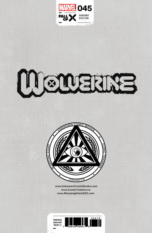 Wolverine 45 Unknown Comics Kaare Andrews Exclusive Virgin Var [03/13/2024] - for just $20! 