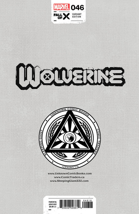Wolverine 46 Unknown Comics Mico Suayan Exclusive Virgin Var [03/27/2024] - for just $10! 