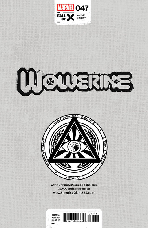 Wolverine #47 Unknown Comics Mico Suayan Exclusive Var (04/10/2024) - for just $10! 