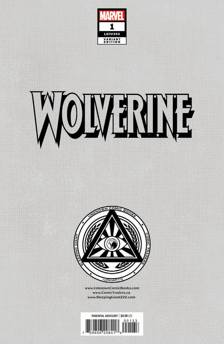 Wolverine #1 Unknown Comics Dell’Otto Exclusive Var (09/11/2024) - for just $10! 