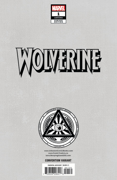 Wolverine #1 Unknown Comics Dell’Otto Exclusive Virgin Convention NYCC 2024 Var (10/23/2024) - for just $20! 