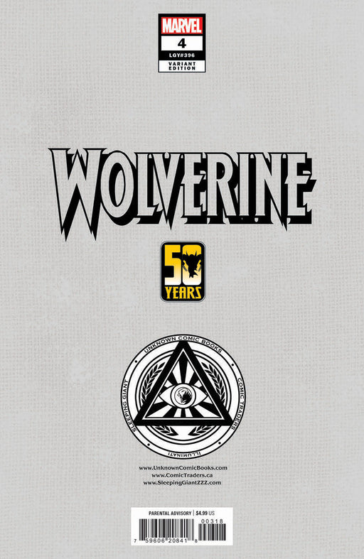 WOLVERINE #4 UNKNOWN COMICS RAFAEL GRASSETTI EXCLUSIVE VAR (12/04/2024) - for just $10! 