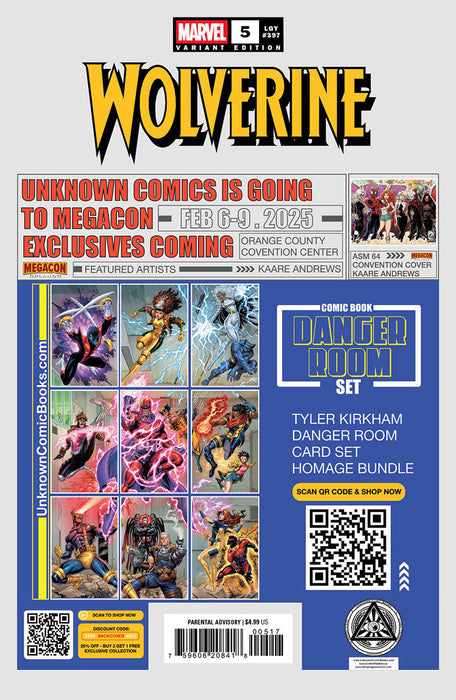 Wolverine #5 Unknown Comics Ejikure Exclusive Virgin Var (01/08/2025) - for just $30! 