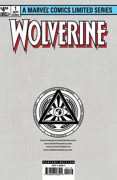 [Signed by Kaare Andrews] WOLVERINE BY CLAREMONT & MILLER #1 FACSIMILE EDITION [NEW PRINTING] UNKNOWN COMICS KAARE ANDREWS EXCLUSIVE VIRGIN VAR [IN STOCK] - for just $40! 