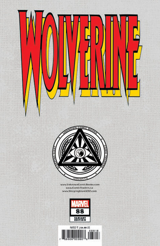 Wolverine #88 Unknown Comics David Nakayama Facsimile Exclusive Color Bleed Var (07/24/2024) - for just $10! 
