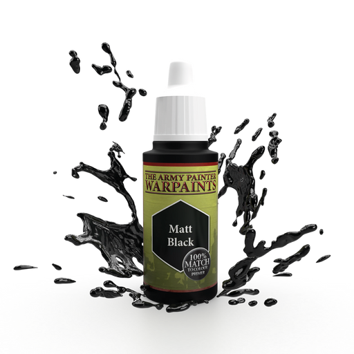 Army Painter Warpaints: Matt Black 18ml - for just $3.99! 