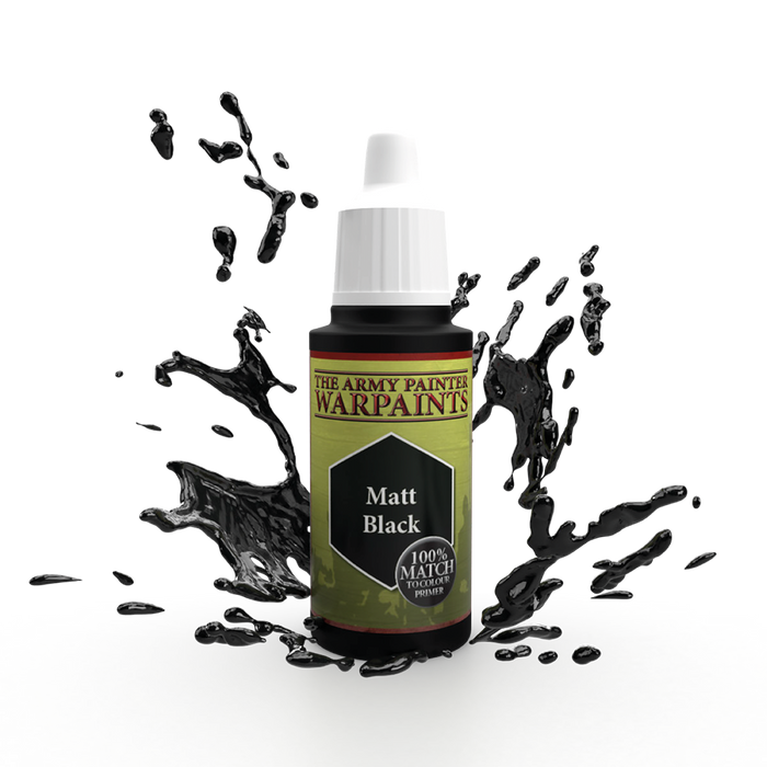 Army Painter Warpaints: Matt Black 18ml - for just $3.99! 