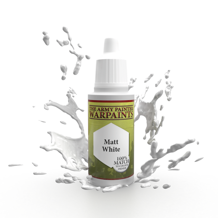 Army Painter Warpaints: Matt White 18ml - for just $3.99! 