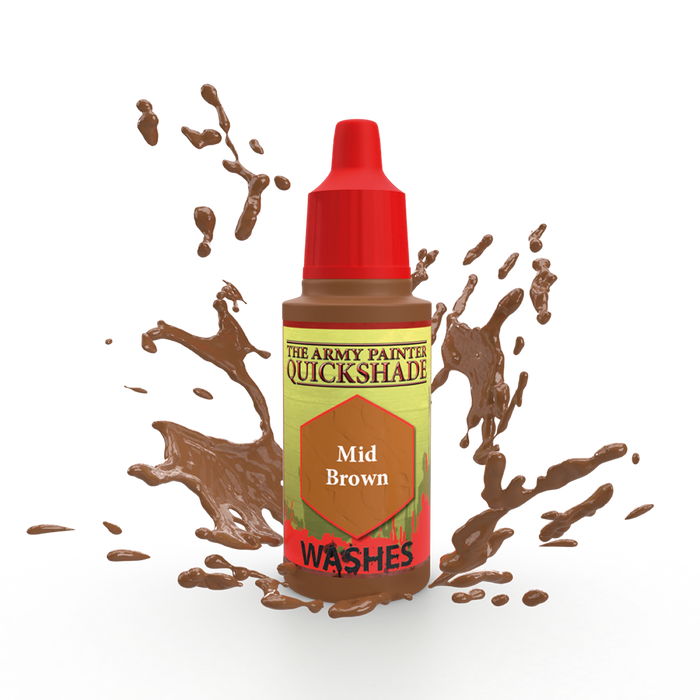 Army Painter Warpaints: Quick Shade - Mid Brown 18ml - for just $3.99! 