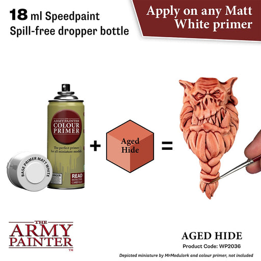 Army Painter Warpaints Speedpaint 2.0: Aged Hide 18ml - Premium Miniatures - Just $4.99! Shop now at Retro Gaming of Denver