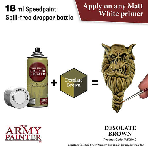 Army Painter Warpaints Speedpaint 2.0: Desolate Brown 18ml - Premium Miniatures - Just $4.99! Shop now at Retro Gaming of Denver