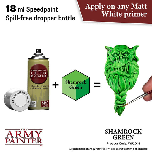 Army Painter Warpaints Speedpaint 2.0: Shamrock Green 18ml - Premium Miniatures - Just $4.99! Shop now at Retro Gaming of Denver