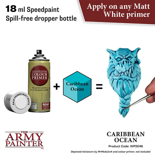 Army Painter Warpaints Speedpaint 2.0: Caribbean Ocean 18ml - Premium Miniatures - Just $4.99! Shop now at Retro Gaming of Denver