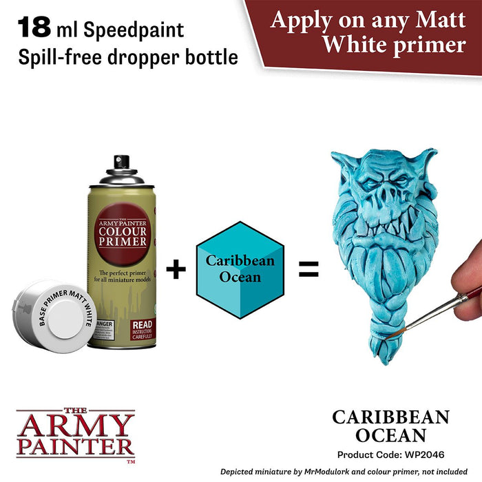 Army Painter Warpaints Speedpaint 2.0: Caribbean Ocean 18ml - for just $4.99! 