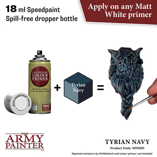 Army Painter Warpaints Speedpaint 2.0: Tyrian Navy 18ml - Premium Miniatures - Just $4.99! Shop now at Retro Gaming of Denver