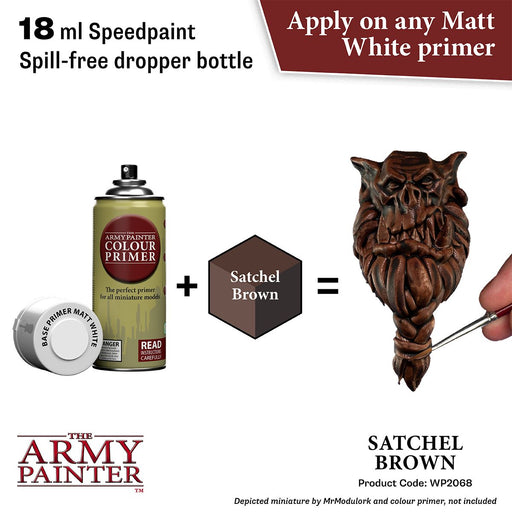 Army Painter Warpaints Speedpaint 2.0: Satchel Brown 18ml - Premium Miniatures - Just $4.99! Shop now at Retro Gaming of Denver