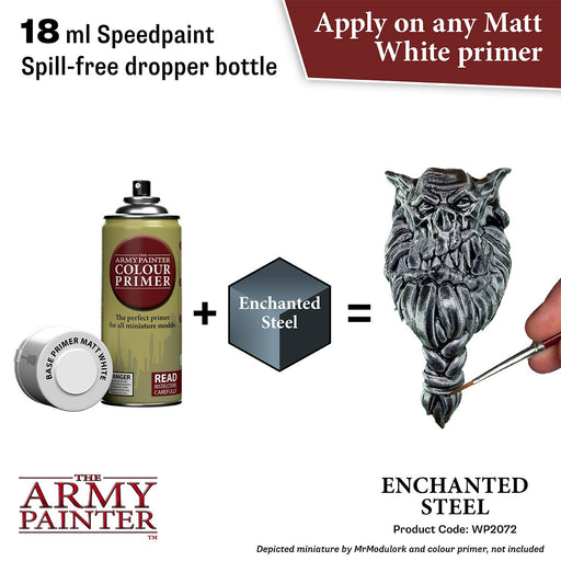Army Painter Warpaints Speedpaint 2.0: Enchanted Steel 18ml - Premium Miniatures - Just $4.99! Shop now at Retro Gaming of Denver