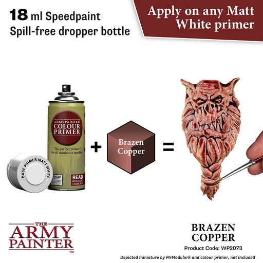 Army Painter Warpaints Speedpaint 2.0: Brazen Copper 18ml - Premium Miniatures - Just $4.99! Shop now at Retro Gaming of Denver