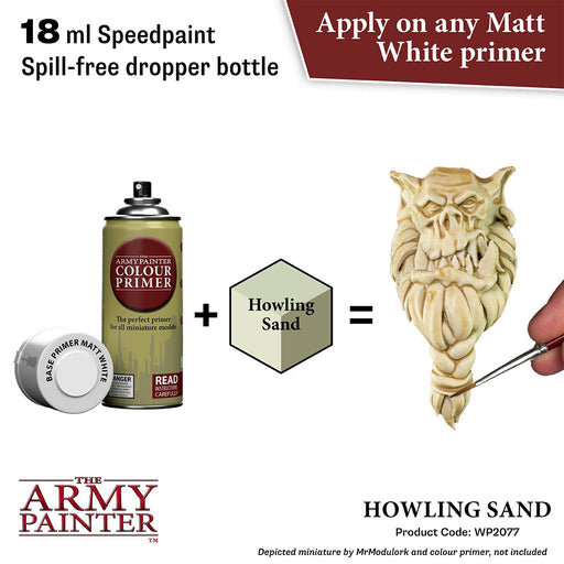 Army Painter Warpaints Speedpaint 2.0: Howling Sand 18ml - Premium Miniatures - Just $4.99! Shop now at Retro Gaming of Denver