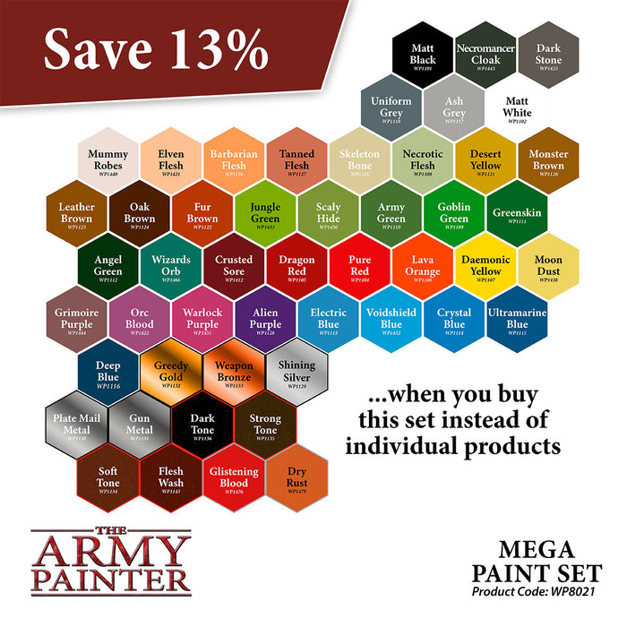 Army Painter Warpaints: Mega Paint Set - for just $135! 