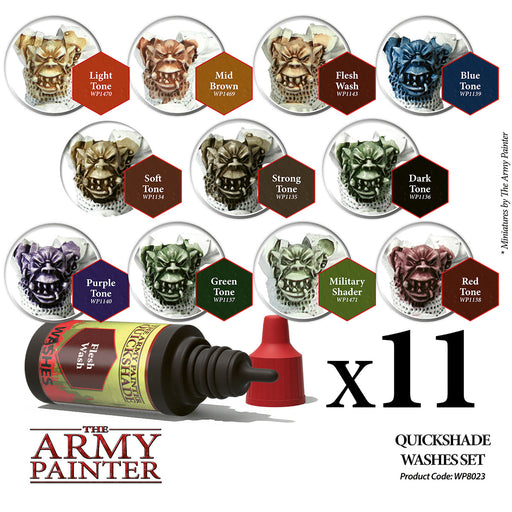 Army Painter Warpaints: Quickshade Washes Set - for just $41.99! 