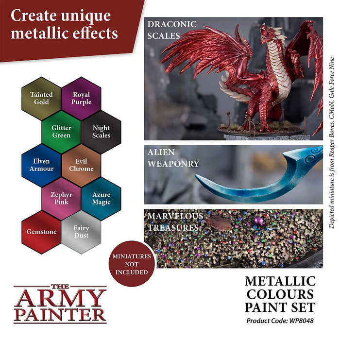 Army Painter Warpaints: Metallic Colours Paint Set - for just $37.99! 