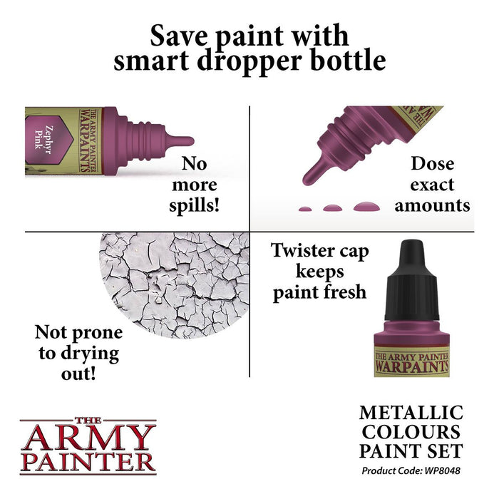 Army Painter Warpaints: Metallic Colours Paint Set - for just $37.99! 