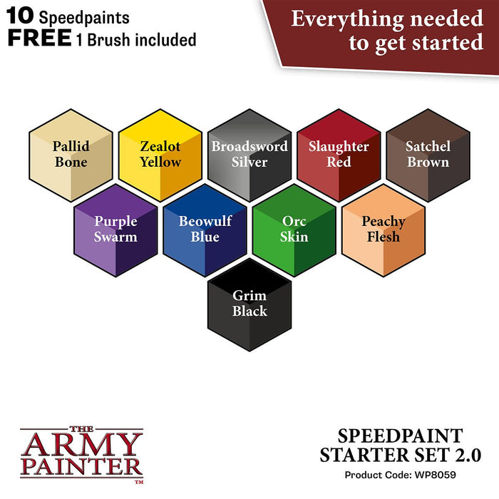Army Painter Warpaints: Speedpaint Starter Set 2.0 - for just $47.50! 