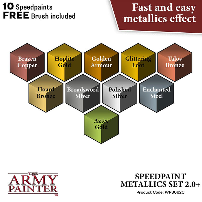 The Army Painter - Speedpaint Metallics Set - for just $44.99! 