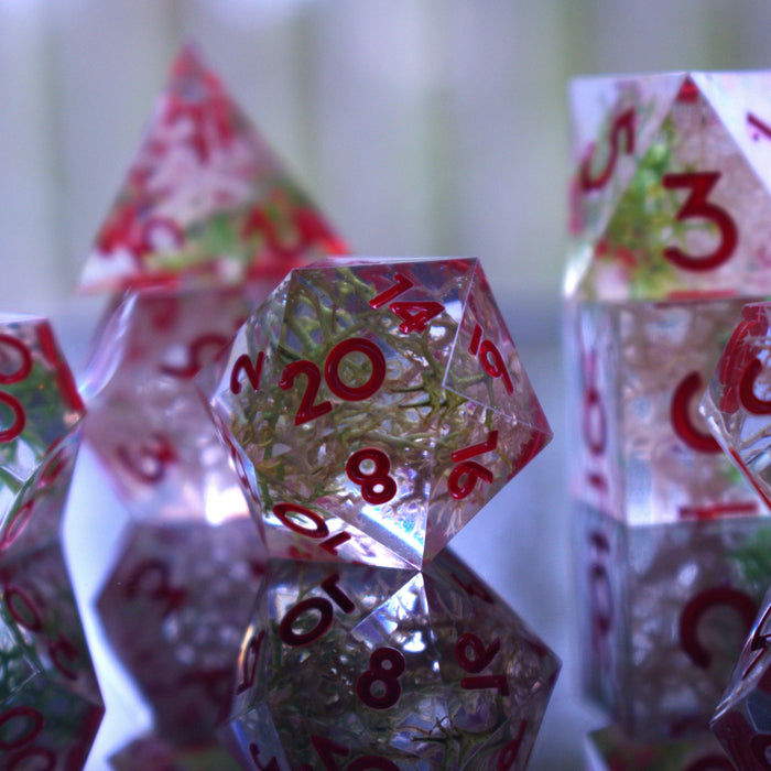 Wrath of Nature Sharp-Edged Resin Dice Set - Just $39.99! Shop now at Retro Gaming of Denver