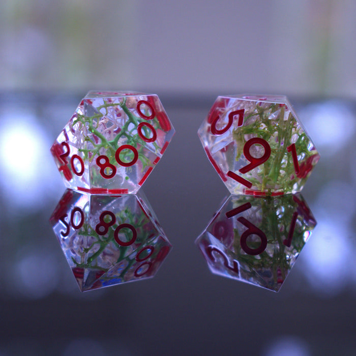 Wrath of Nature Sharp-Edged Resin Dice Set - Just $39.99! Shop now at Retro Gaming of Denver