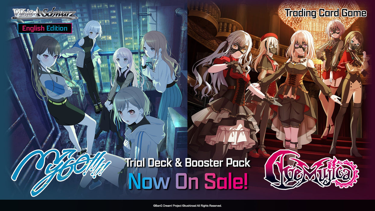 Weiss Schwarz MyGO!!!!! × Ave Mujica Booster Pack | Official Bushiroad TCG - for just $5.99! 