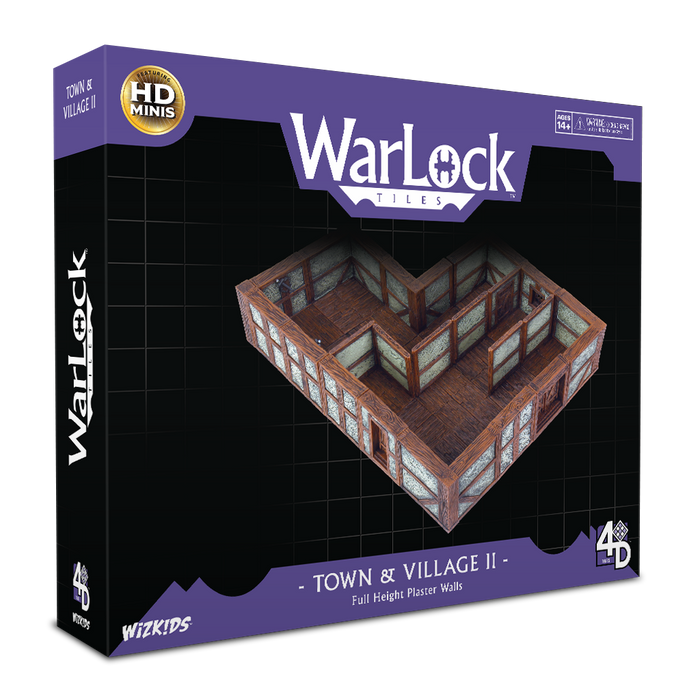 WarLock Tiles: Town & Village II - Full Height Plaster Walls - for just $129.99! 