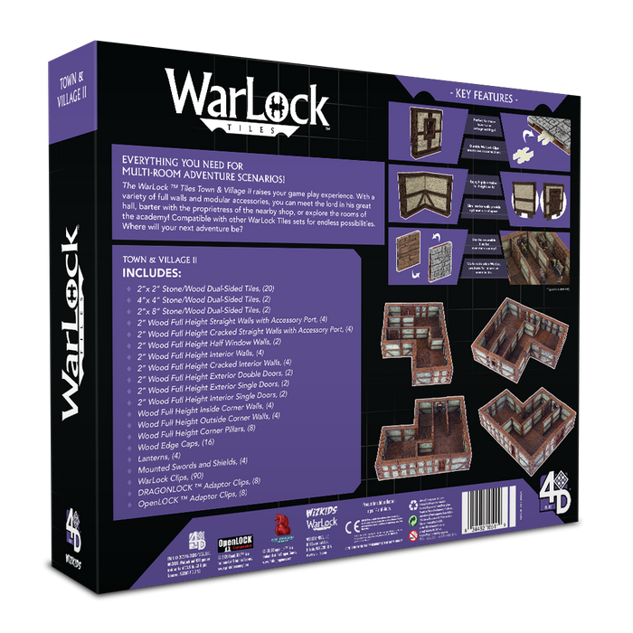 WarLock Tiles: Town & Village II - Full Height Plaster Walls - for just $129.99! 