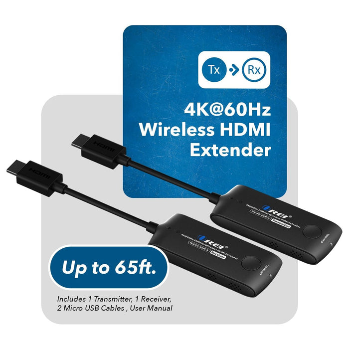 Wireless HDMI Extender Transmitter & Receiver Dongle UtraHD 5.1-5.2 Ghz Up to 4K @ 60Hz - Upto 60 Feet - Just $179.99! Shop now at Retro Gaming of Denver