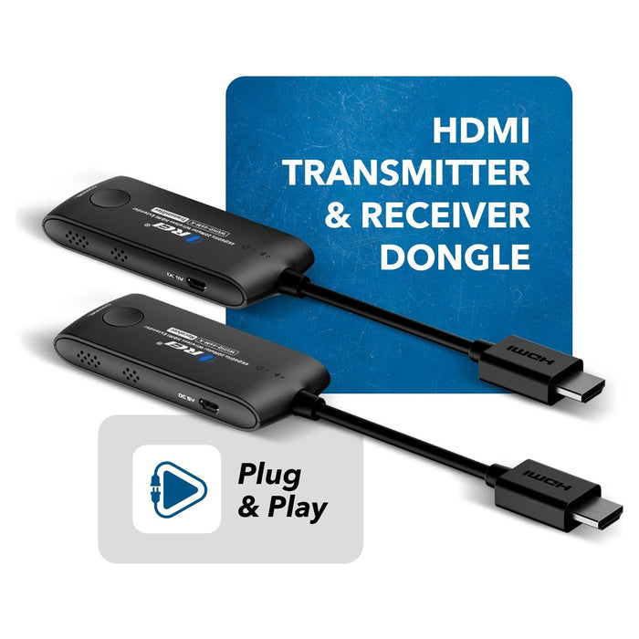 Wireless HDMI Extender Transmitter & Receiver Dongle UtraHD 5.1-5.2 Ghz Up to 4K @ 60Hz - Upto 60 Feet - Just $179.99! Shop now at Retro Gaming of Denver