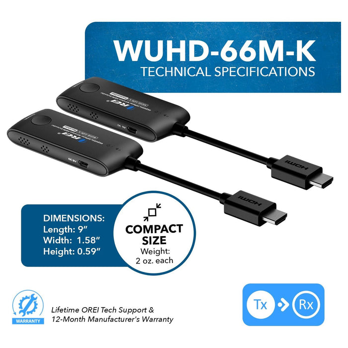 Wireless HDMI Extender Transmitter & Receiver Dongle UtraHD 5.1-5.2 Ghz Up to 4K @ 60Hz - Upto 60 Feet - Just $179.99! Shop now at Retro Gaming of Denver