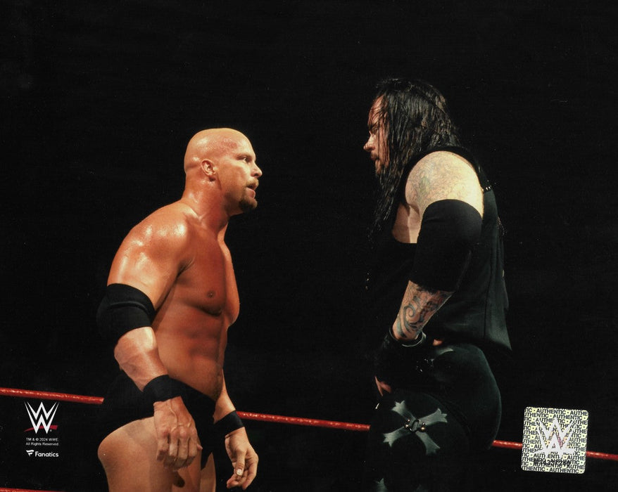 Stone Cold Steve Austin & The Undertaker 8" x 10" WWE Wrestling Photo - for just $9.99! 