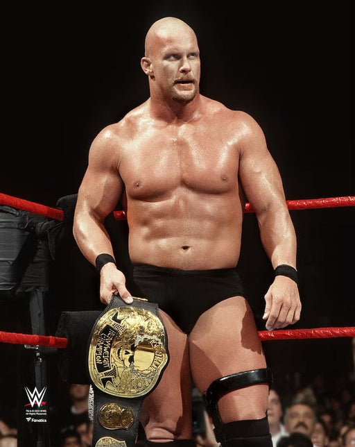 Stone Cold Steve Austin Smoking Skull Championship Belt 8" x 10" WWE Wrestling Photo - for just $9.99! 