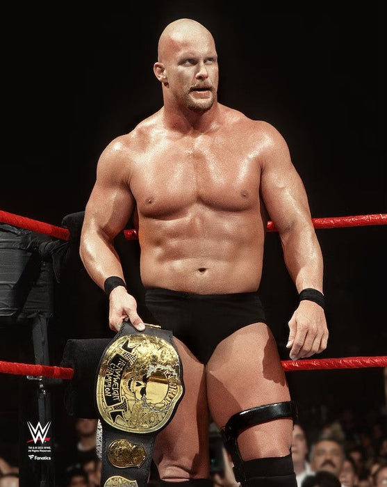 Stone Cold Steve Austin Smoking Skull Championship Belt 8" x 10" WWE Wrestling Photo - for just $9.99! 