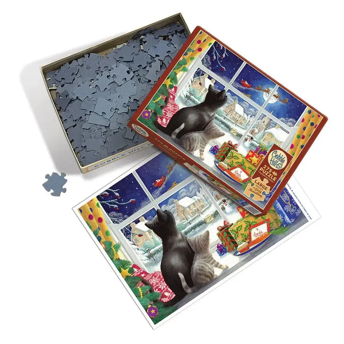Waiting for Saint Nick 275 Large Piece Jigsaw Puzzle Cobble Hill - for just $17.99! 