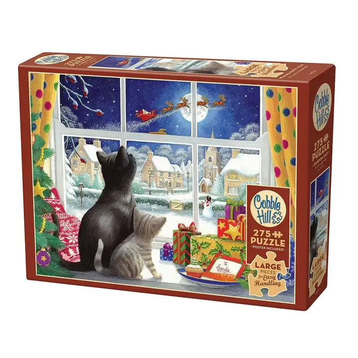 Waiting for Saint Nick 275 Large Piece Jigsaw Puzzle Cobble Hill - for just $17.99! 