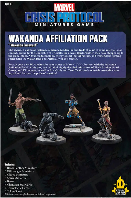 Marvel Crisis Protocol - Wakanda Affiliation Pack - for just $59.99! 