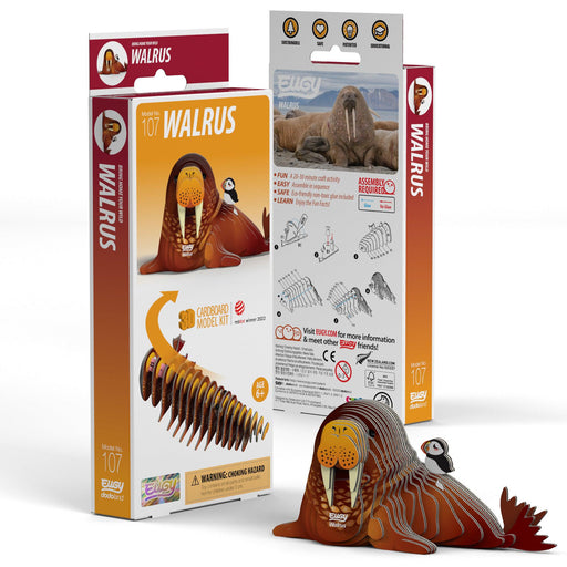 Walrus 3D Cardboard Model Kit Eugy - for just $11.99! 
