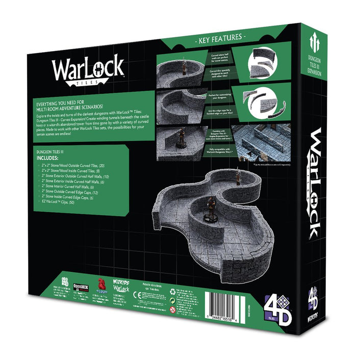 WarLock Tiles:  Dungeon Tiles III - Curves Expansion - for just $79.99! 